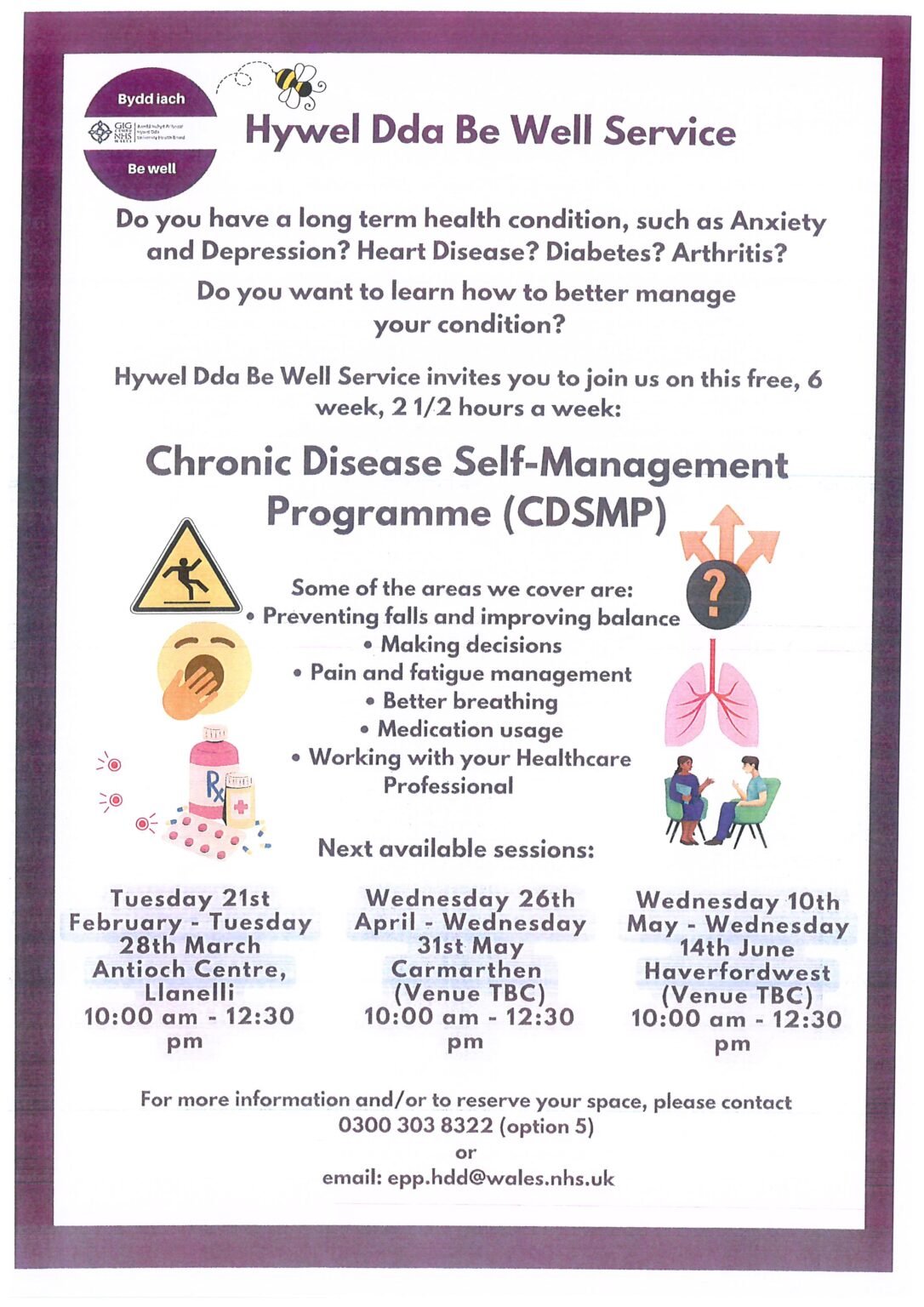 Cdsmp Chronic Disease Self-Management Programme (CDSMP) | Barlow House Surgery